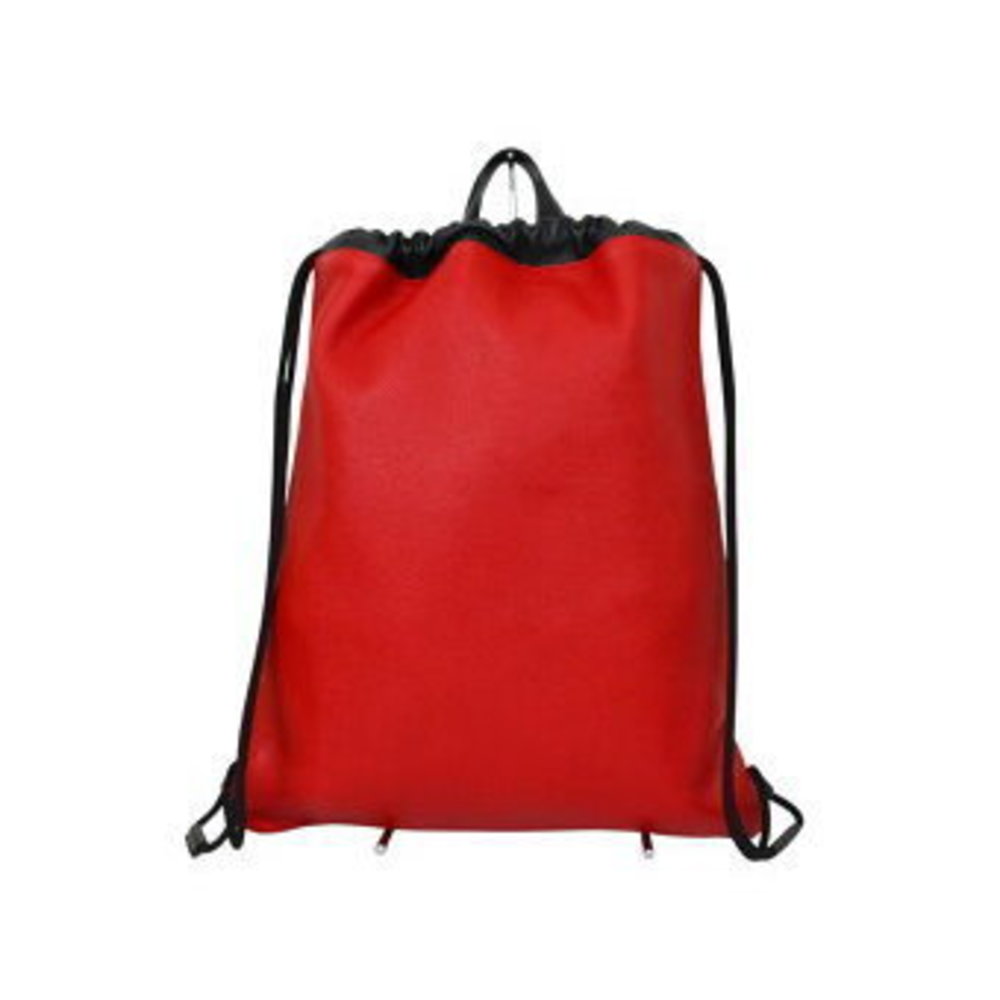Gucci Drawstring Backpack Leather Red Black - image 2